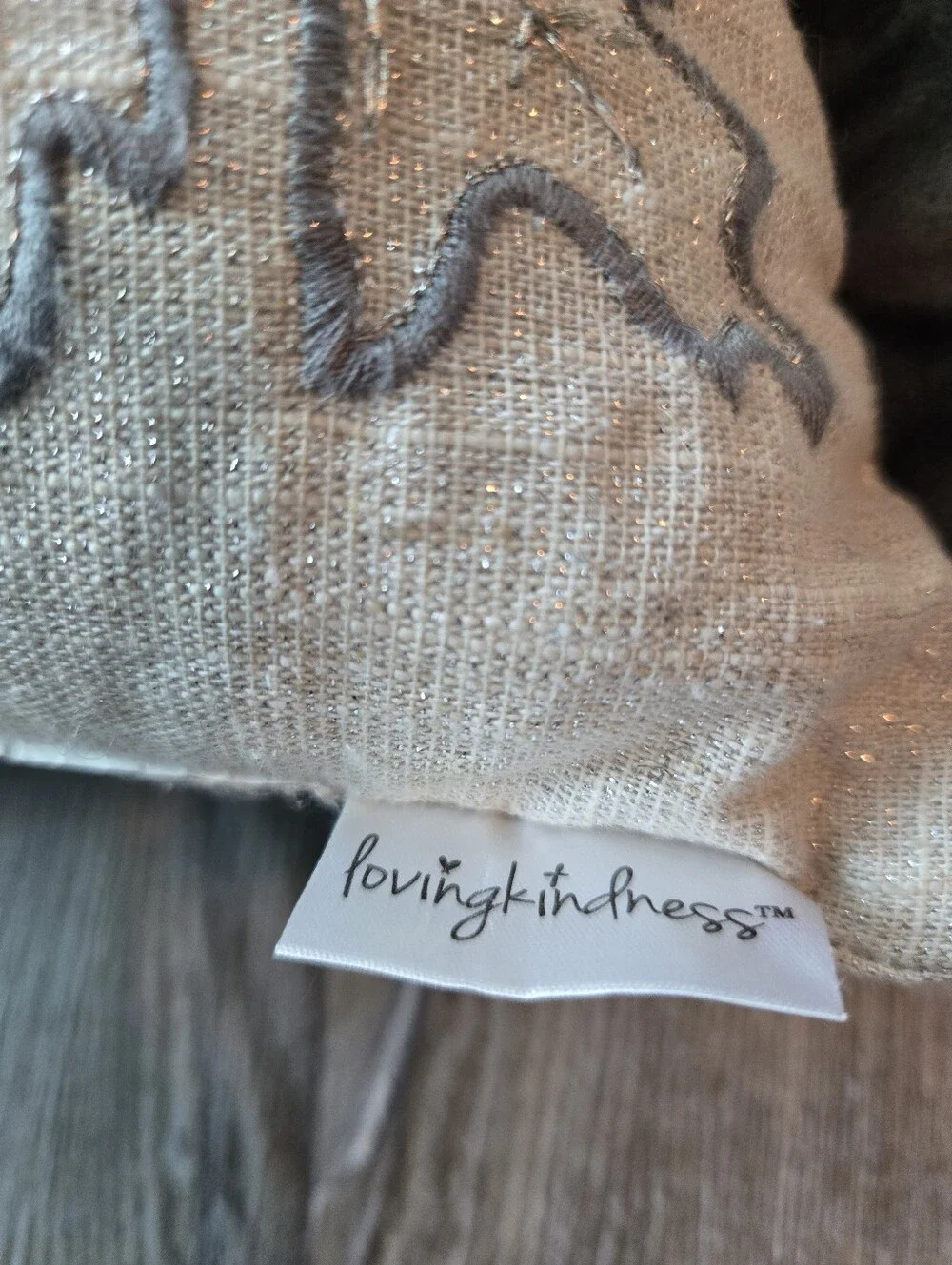 Fall Pumpkin Loving Kindness Decorative Pillow - Sparkle Neutral